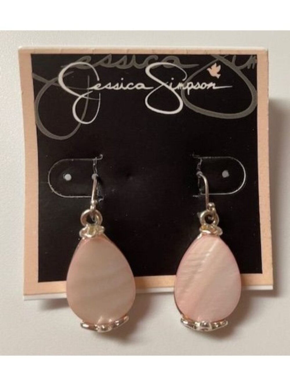 Jessica Simpson Teardrop Shell Dangle Eearrings